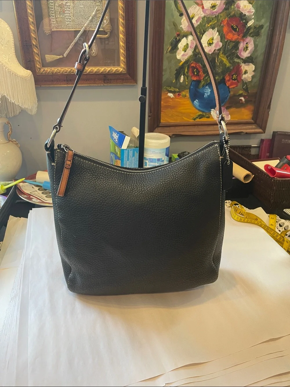 Coach Classic Black Leather Shoulder Bag -  Coach Chelsea Shoulder Bag Y2K